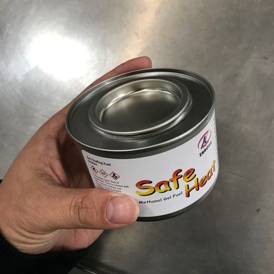 200g Ashlessの長続きがするメタノールのゲルの摩擦の燃料の食糧ウォーマーのゲルの燃料の皿バーナー