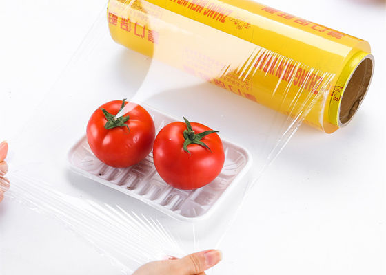 45cm 50cmの生鮮食品ポリ塩化ビニールはプラスチック生物分解性のフィルム食品包装のための覆いのしがみつく
