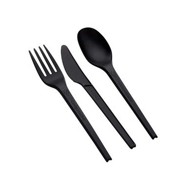 9in PLA Compostable CPLAの食事用器具類100%の生物分解性のフォークおよびスプーンのナイフ
