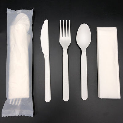 9in PLA Compostable CPLAの食事用器具類100%の生物分解性のフォークおよびスプーンのナイフ