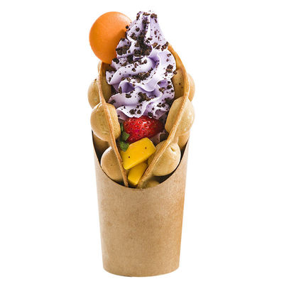 8oz 12ozのペーパー フライ ドポテトのスコップのコップのテークアウトのテークアウトのフライ ドポテトの円錐形のホールダー
