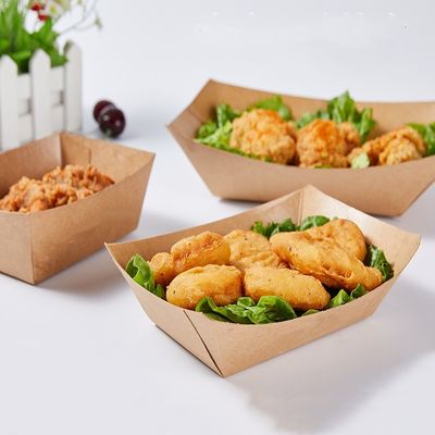 0.25LB 25#生物分解性の使い捨て可能なテーブルウェア ボートのFrieの軽食の皿