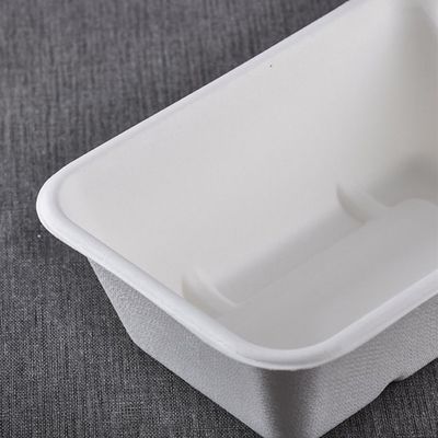 450ml 550ml行く自然なEcoの生物分解性のバガス テーブルウェア サラダ ファースト・フード容器