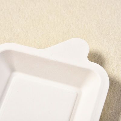 7g小型サトウキビの党のための生物分解性のバガス テーブルウェア ペーパー パルプのデザートの食糧皿