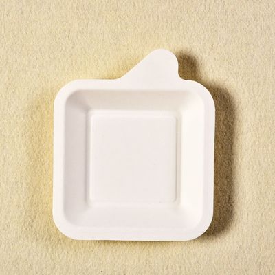 7g小型サトウキビの党のための生物分解性のバガス テーブルウェア ペーパー パルプのデザートの食糧皿