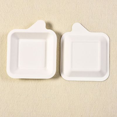 7g小型サトウキビの党のための生物分解性のバガス テーブルウェア ペーパー パルプのデザートの食糧皿