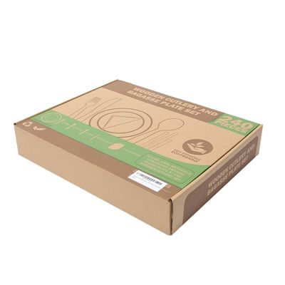 40人はキャンプのCompostable党テーブルウェア ホテル テーブルウェア セットを浜に引き上げる