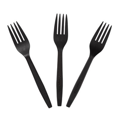 道具ナプキンが付いているCompostable党テーブルウェアCPLA食事用器具類セットのフォーク165mmのナイフのスプーン