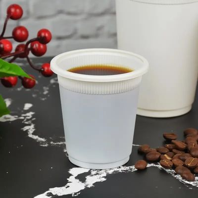 生物16oz PLAのコーンスターチはコーヒー カップの飲料スターバックスに熱い飲料のコップを取る