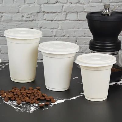 生物16oz PLAのコーンスターチはコーヒー カップの飲料スターバックスに熱い飲料のコップを取る