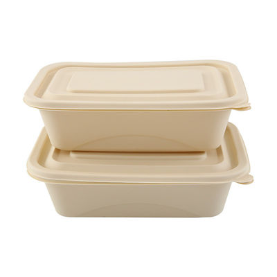 500 600ML使い捨て可能なCompostableコーンスターチの食事のお弁当箱のファースト・フード包装箱