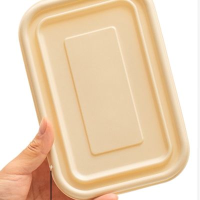 500 600ML使い捨て可能なCompostableコーンスターチの食事のお弁当箱のファースト・フード包装箱