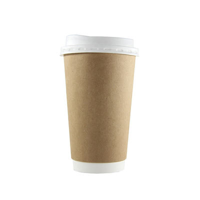 10oz 12ozのPEはふたによって二重壁紙のコップの使い捨て可能なコーヒー カップに塗った