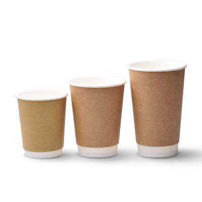 10oz 12ozのPEはふたによって二重壁紙のコップの使い捨て可能なコーヒー カップに塗った