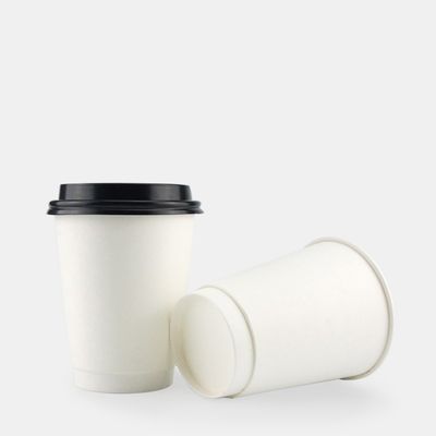16oz 500ccの使い捨て可能な単一の使用白書のコーヒー カップの二重層の紙コップ